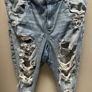 Distressed Blue Jeans for Women
